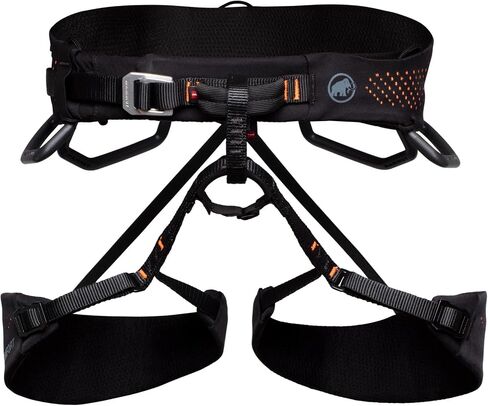 Mammut Comfort Fast Adjust Climbing Harness - Men's Black/Safety Orange Large in Kuwait