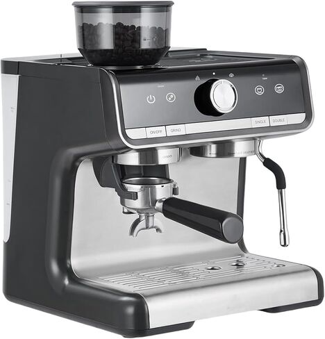 Espresso Machine,Semi Automatic Espresso Machine With Grinder,Specialist Espresso Maker With Milk Frother Steam Wand, 20 Bar Coffee Machine for Home/Cafes/Office/Surpermarket/Restaurants/Bakeries in Saudi Arabia