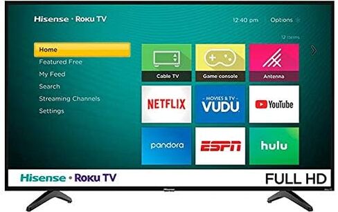 Hisense 40 بوصة LED 1080p Full HD تلفزيون ذكي DTS TruSurround Sound وضع الألعاب معدل الحركة متوافق مع Alexa وGoogle Assistant 40H4030F (متجدد) in Saudi Arabia