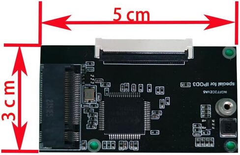 بطاقة محول Sintech M.2 (NGFF) SATA SSD إلى 40Pin ZIF CE، متوافقة مع iPod Classic iPod Video 5th 5.5th 6th 6.5th 7th 7.5th TF محول بطاقة استبدال MK8022GAA MK1634GAL MK1231GAL in Kuwait
