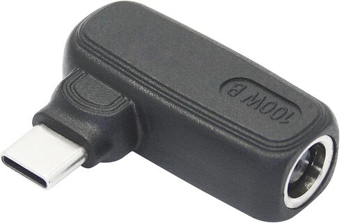 100 واط تيار مستمر 7.4 ملم × 0.6 ملم إلى محول موصل USB من النوع C، 90 درجة DC 7406 أنثى إلى USB C ذكر محول شحن الطاقة، شريحة PD ذكية مدمجة، للهواتف وأجهزة الكمبيوتر المحمولة وأجهزة منفذ USB من النوع C in Kuwait