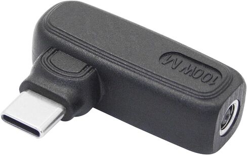 100 واط تيار مستمر 7.4 ملم × 0.6 ملم إلى محول موصل USB من النوع C، 90 درجة DC 7406 أنثى إلى USB C ذكر محول شحن الطاقة، شريحة PD ذكية مدمجة، للهواتف وأجهزة الكمبيوتر المحمولة وأجهزة منفذ USB من النوع C in Kuwait