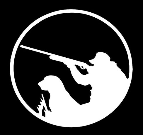 ملصق SixtyTwo24 Duck Hunter - ملصق مقاس 5 بوصات {أبيض} - كلب صيد، مالارد، بطة بليند، صياد نداء البط، هونتين، ملصق صيد SIX792W in Kuwait