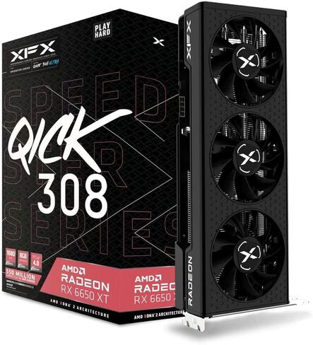 XFX بطاقة رسومات للالعاب MERC319 AMD راديون RX 6800 XT كور من سبيدستر مع 16GB GDDR6 HDMI 3xDP RX-68XTALFD9 in Kuwait