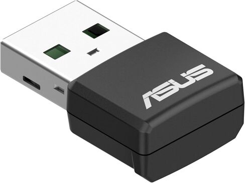 محول لاسلكي مزدوج النطاق من ASUS USB-AC53 AC1200 Nano USB ، MU-Mimo، متوافق مع Windows XP/Vista/7/8/1/10 in Kuwait