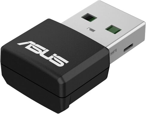 محول لاسلكي مزدوج النطاق من ASUS USB-AC53 AC1200 Nano USB ، MU-Mimo، متوافق مع Windows XP/Vista/7/8/1/10 in Kuwait