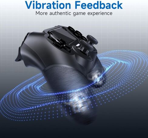 AceGamer Wireless Controller for PS4, Custom Design V2 Gamepad Joystick for PS4 with Non-Slip Grip of Both Sides and 3.5mm Audio Jack! Thumb Caps Included! (Lightning) in Saudi Arabia