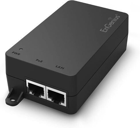 EnGenius Technologies 802.3at/af Gigabit PoE+ Injector Features up to 30 Watts of Output Power for Distances up to 100M, Plug-n-Play, Auto Detects Power (EPA5006GAT) in Saudi Arabia