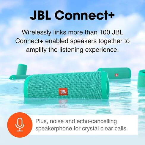 JBL Flip 4 Waterproof Portable Bluetooth Speaker - Blue in Saudi Arabia