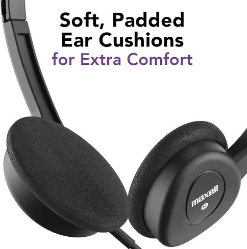 Maxell 190319 Stereo Headphone, Black (Packaging May Vary) in Saudi Arabia
