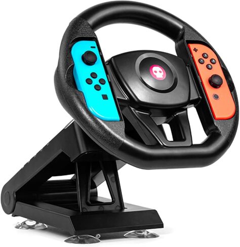 Numskull Nintendo Switch Joy-Con Steering Wheel Table Attachment, Switch Racing Wheel Accessory,Black in Saudi Arabia