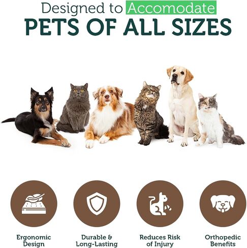 Dog Stairs for Bed - Large Folding Pet Ramp for High Beds, Furniture, Couch - Steps for Small Pets, Cats, Older Dogs, Puppies in Saudi Arabia