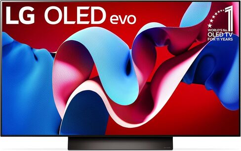 LG 42-Inch Class OLED evo C4 Series Smart TV 4K Processor Flat Screen with Magic Remote AI-Powered with Alexa Built-in (OLED42C4PUA, 2024) (Renewed) in Saudi Arabia