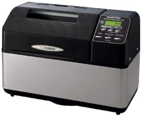 Zojirushi BB-CEC20 صانع الخبز المنزلي سوبريم بوزن 2 رطل، أسود يتضمن مجموعة ملاعق قياس من الفولاذ المقاوم للصدأ وقفاز فرن in Kuwait