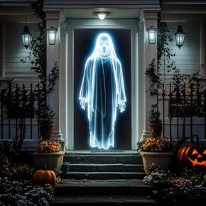 40" x 60"Holographic Rear Projection Screen White: Indoor projectors Screens Hang Wall Mount for Projection Halloween Videos Movie Night