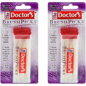 The Doctor's BrushPicks Interdental Toothpicks, 120 count. (Pack of 9)