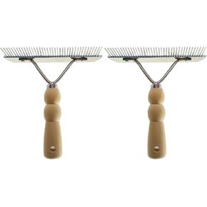 balacoo 2Pcs Horse Nail Rake Comb - Pet Horse Hair Comb, Horse Brush Steel Comb for Hair, Pet Mane Pulling Tool, Pet Horse Hair Brush, Mane Brush Dog Deshedding Brush