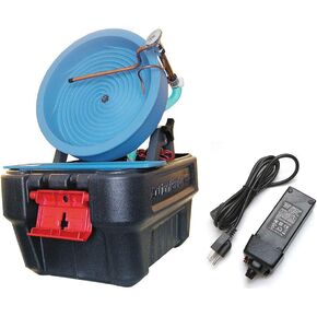 Desert Fox Automatic Gold Panning Machine - Variable Speed - Gold Mining Equipment (Desert Fox + 3 amp Power Supply)
