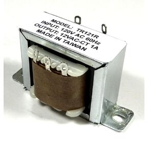 Philmore 12V 1A Center Tapped Power Transformer Center-to-Center 2.07'', Brown