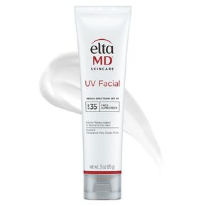 EltaMD UV Facial Sunscreen Moisturizer, SPF 30+ Moisturizing Sunscreen for Sensitive Skin and Dry Skin, Great for Boosting Skin Moisture and UV Protection, Formulated with Zinc Oxide, 3.0 oz Tube