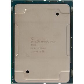 Intel Xeon Gold 6138 20 Cores 2GHz 27.5MB 10.4 GT/s 125W LGA 3647 CPU SR3B5 (Renewed)