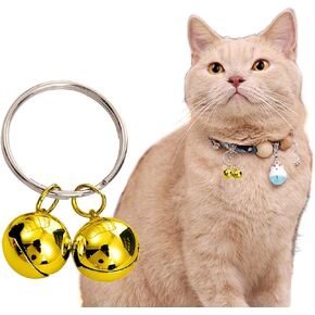 pet supplies cat collar with bells puppy essentials bell Pet supplies cat collar with bells puppy Essentials bell Gold and white two colors