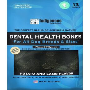 Indigenous Dental Health Bones — Potato & Lamb Flavor Large 17oz