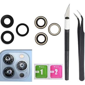 OEM Back Rear Camera Sapphire Glass Lens Replacement for iPhone 12 Pro Max 6.7 Inch with Reparing Tool