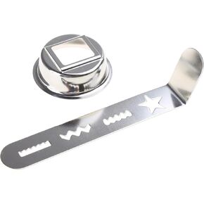 Cookie Maker Attachment Pastry Attachment Meat Grinder Attachment Stainless Steel Biscuit Mold Dough Cutters for Cookie White Stainless Steel White Stainless Steel