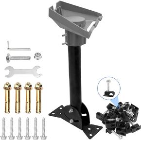 Starlink Gen 3 Heavy Duty Pivot Roof Mount Kit，Compatible with Gen3 / V3 Starlink Standard Dish，Adjustable 360 Degree，with Die cast integrated aluminum alloy Starlink Gen 3 Pipe Adapter