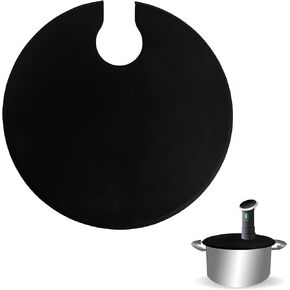 Sous Vide Precision Cooker Silicone Lids Fits Up to 10.5" Stock Pots Compatible with Anova Culinary Sous Vide Precision Cookers Prevent Water Evaporation and Retain Flavor - Black