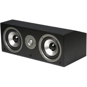 Polk Monitor XT30 Compact Center Channel Speaker - Hi-Res Audio Certified, Dolby Atmos & DTS:X Compatible, 1" Terylene Tweeter & Dual 5.25" Dynamically Balanced Woofer, Midnight Black