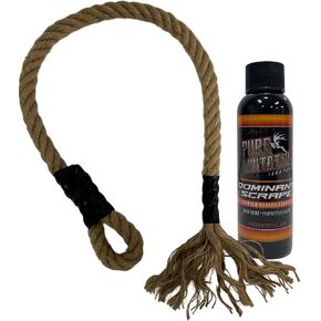 Hemp Scrape Rope | with Dominant Scrape or Spell Bound Mock Scrape Scent | Mock Scrape Kit | Deer Scent Rope | Hemp Scent Rope Hangs Anywhere | Active Scrape Scent Rope for Deer Hunting