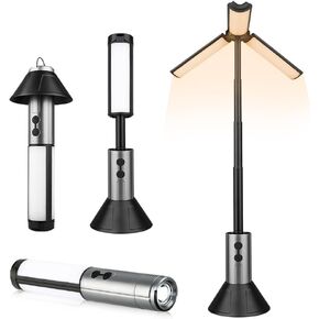 TOCH Camping Lantern 3000Mah Telescopic Camping Lantern Rechargeable Led Multifunction Lanterns with Hook 3 Model Flashlight for Camping, Hiking