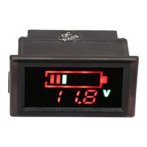 YB28VE-W Battery Indicator Voltage Meter LED Digital Voltmeter for Car, Electric Vehicle and Battery Pack, 12V-84V