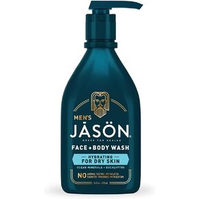 JĀSÖN Men's Calming 2-in-1 Face & Body Wash, 16 oz