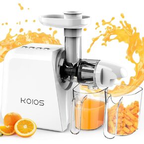 آلة عصارة المضغ، عصارة الضغط البارد مع وضعين للسرعة ووظيفة عكسية، آلة عصارة للخضروات والفواكه، عصارة كرفس بمحرك هادئ، سهلة التنظيف بالفرشاة، خالية من مادة BPA in Kuwait