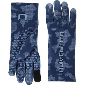 HUK Mens Tournament Waterproof Fishing Glove + Touchscreen Tips