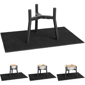 SHAINFUN Raised Dog Bowl Stand for Medium & Large Dogs with Mat – Adjustable Width 7-10.7", Strong Elevated Dog Food Holder (Bowl Not Included)