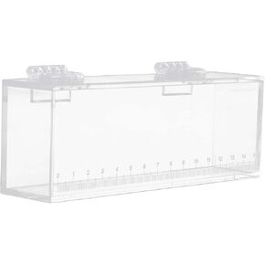 Fishing Photo Tank Fish Viewing Box Acrylic Hatching Incubator Clear Micro Landscape Fish Tank Fish Breeder Isolation Breeder Box with Scale, L