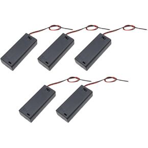 3 AAA Battery Holder Bundle with Wire,1.5V Battery Holders No.7 Battery Holder Case Box,10 Pcs
