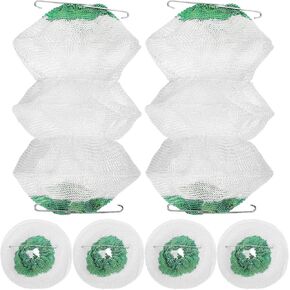 SUPVOX 3 Layer Propane Lantern: Accordion Shape Mantle:Lanterns Mantles Gas with 2 Install Clips for Outdoor Lantern Accessories-6PCS