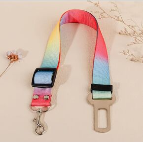 Dog Car Seat Belt, Adjustable Length, Colorful, Keep Pet Safe While Traveling, Adjustable Dog Belt Safety Leash, Large in Saudi Arabia