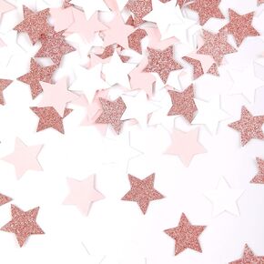 Iridescent Disco-Holographic Party-Decorations Star Confetti - 300pcs Euphoria Rainbow Silver Wedding Birthday Dining Table Centerpiece,Baby Bridal Shower Christmas Decor Lasting Surprise