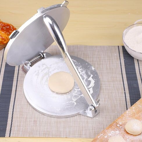 جهاز ضغط التورتيلا مقاس 8 بوصة، صانع التورتيلا مع مقلاة كومال من الحديد الزهر للتورتيلا - حزمة من مقلاة التورتيلا من الحديد الزهر لصنع روتي تاكو، دوسا وجهاز ضغط التورتيلا المتبل مسبقًا in Kuwait