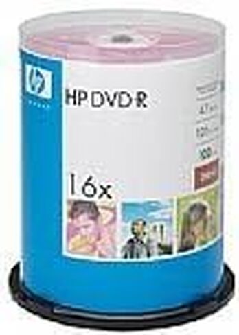 HP DM16100CB أقراص DVD-R سعة 4.7 جيجابايت، عمود دوران 100 قيراط in Saudi Arabia
