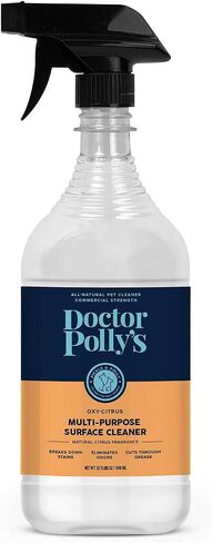 Pickle & Polly Professional Strength Pet Stain and Odor Remover for Dog and Cat Urine, Multi-Surface Cleaner for Pets, Furniture, and Homes (32oz) in Saudi Arabia