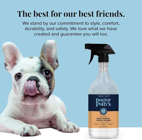 Pickle & Polly Professional Strength Pet Stain and Odor Remover for Dog and Cat Urine, Multi-Surface Cleaner for Pets, Furniture, and Homes (32oz) in Saudi Arabia