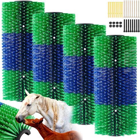 4 قطع من فرش خدش الماشية، فرشاة خدش الحصان، فرشاة تزيين البقرة وخدش الماشية مع مسامير، تخفف الحكة على الجزء الخلفي من الماشية، مناسبة لخنزير البقر والأبقار والأغنام in Kuwait