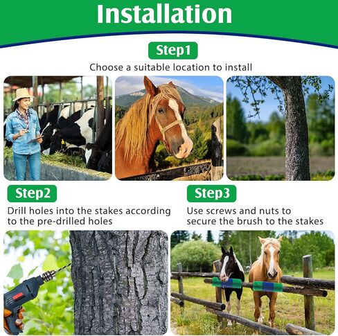 4 قطع من فرش خدش الماشية، فرشاة خدش الحصان، فرشاة تزيين البقرة وخدش الماشية مع مسامير، تخفف الحكة على الجزء الخلفي من الماشية، مناسبة لخنزير البقر والأبقار والأغنام in Kuwait